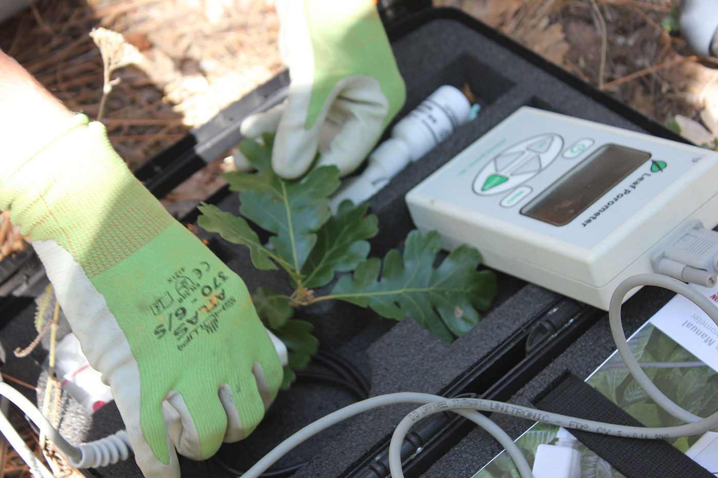 Photo of testing equipment.