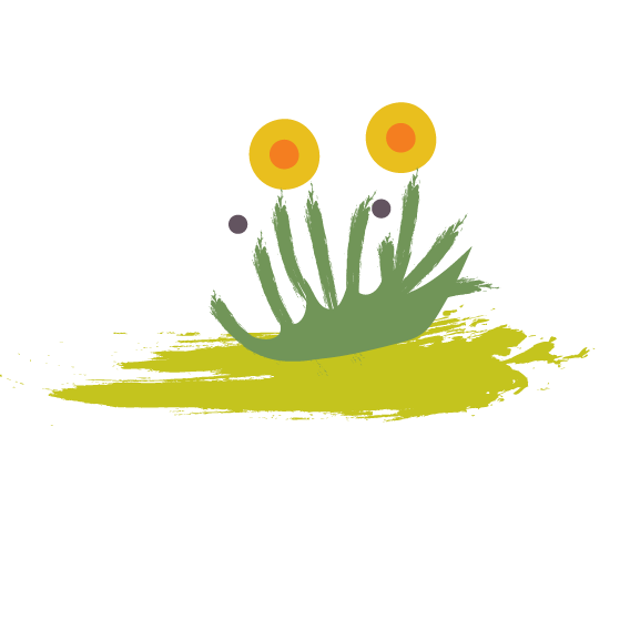 Illustration of balsomroot.